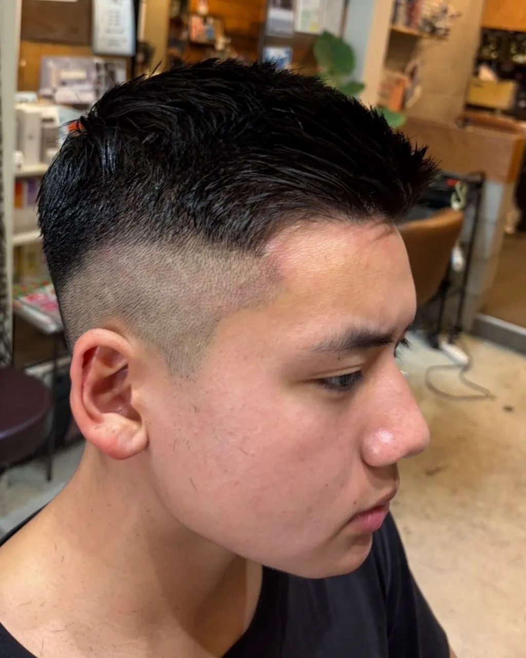 【スキンフェード × フェザーアップパーマ✂️】
